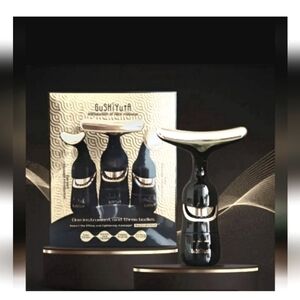 Neck & Face Massager Three In One Black/Gold